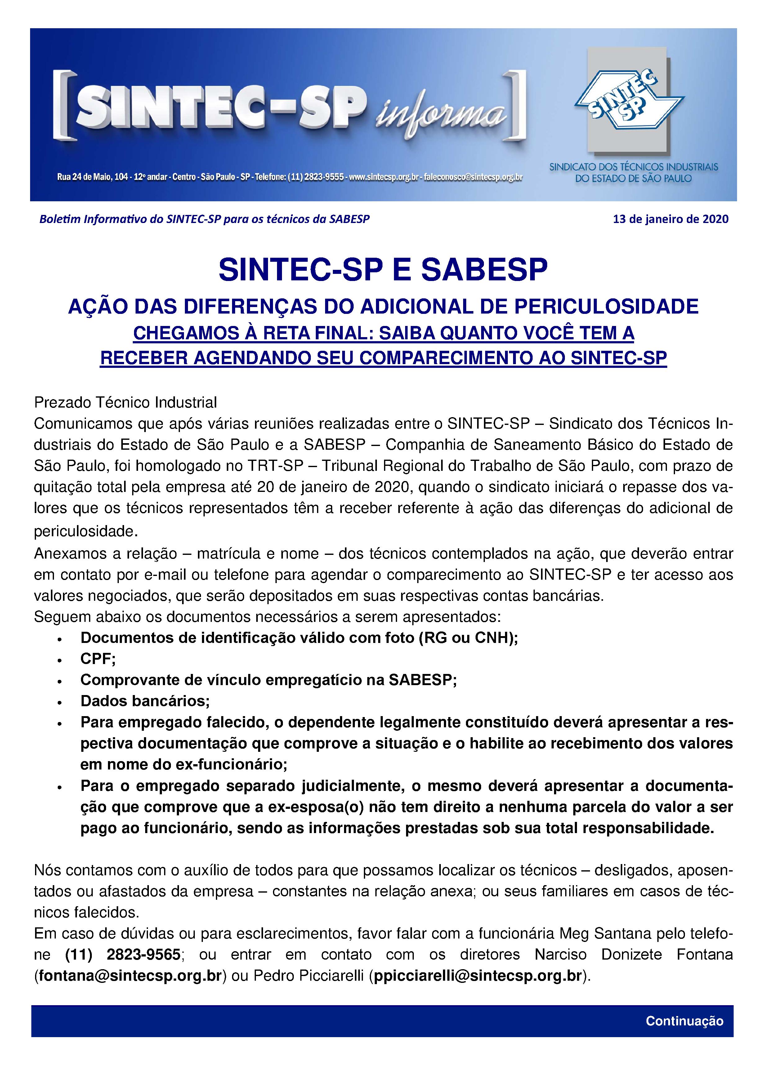 Empregados da Sabesp tem novo Plano de Saúde  Sindicato dos Advogados do  Estado de São Paulo